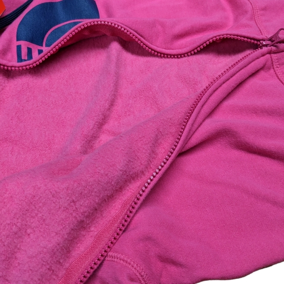 The North Face Women's Medium Half Dome Hot Pink & Navy Full Zip Hoodie NWT - Picture 13 of 14
